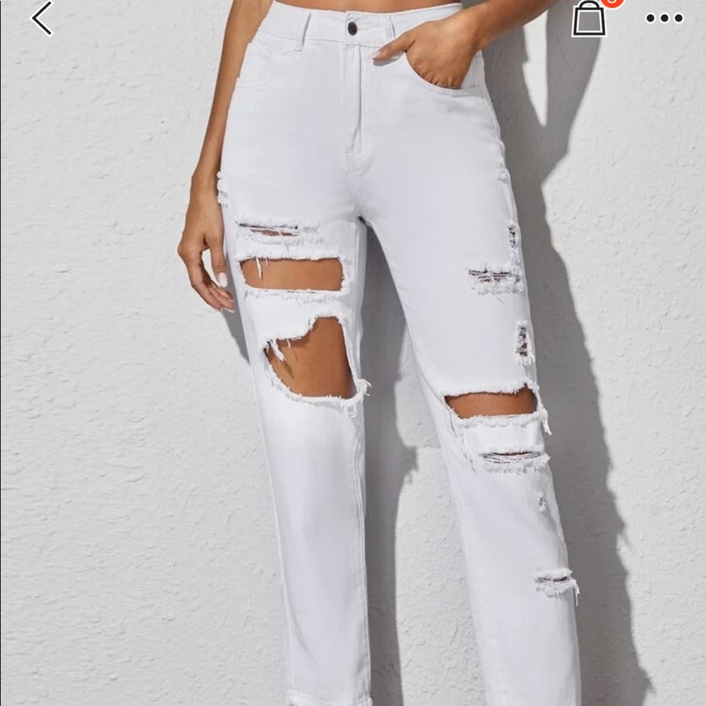 Distressed Mom Jeans